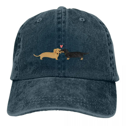 Dog Lover Multicolor Hat Peaked Women's