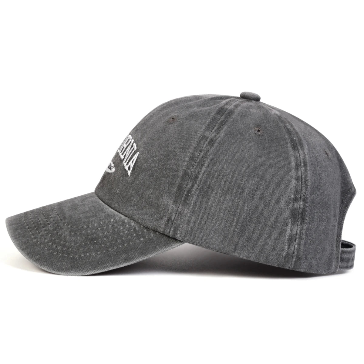 Unisex CALIFORNIA Letter Embroidery Wash Baseball Caps Outdoor Adjustable Casual Hats Sunscreen Hat