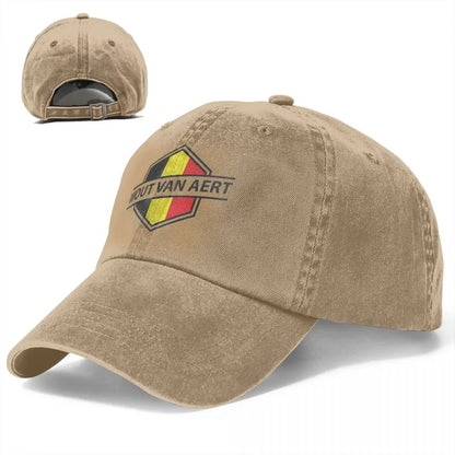 Wout Van Aert Baseball Caps Accessories Retro Distressed Denim Sun Cap Men Women