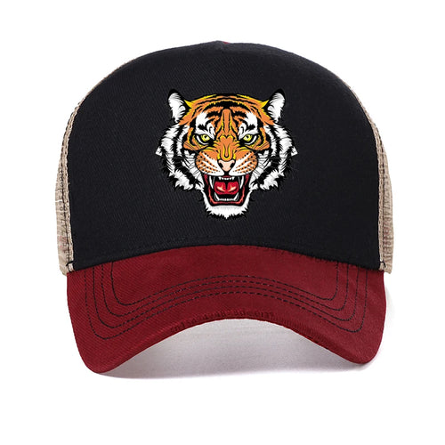 Tiger printing Baseball Cap Men Women