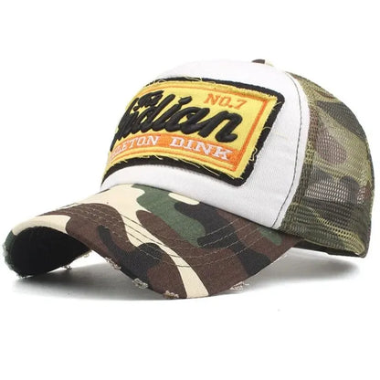 Streetwear Letter Embroidery Mesh Dad Baseball Cap Women Men