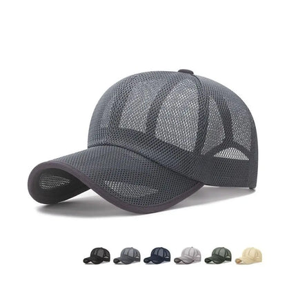 Quick Dry Full Mesh Caps Adjustable Breathable Summer Baseball Cap