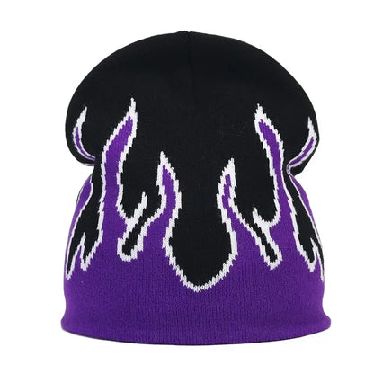 Y2K Letter Knitted Winter Autumn Beanie Cap Men Women