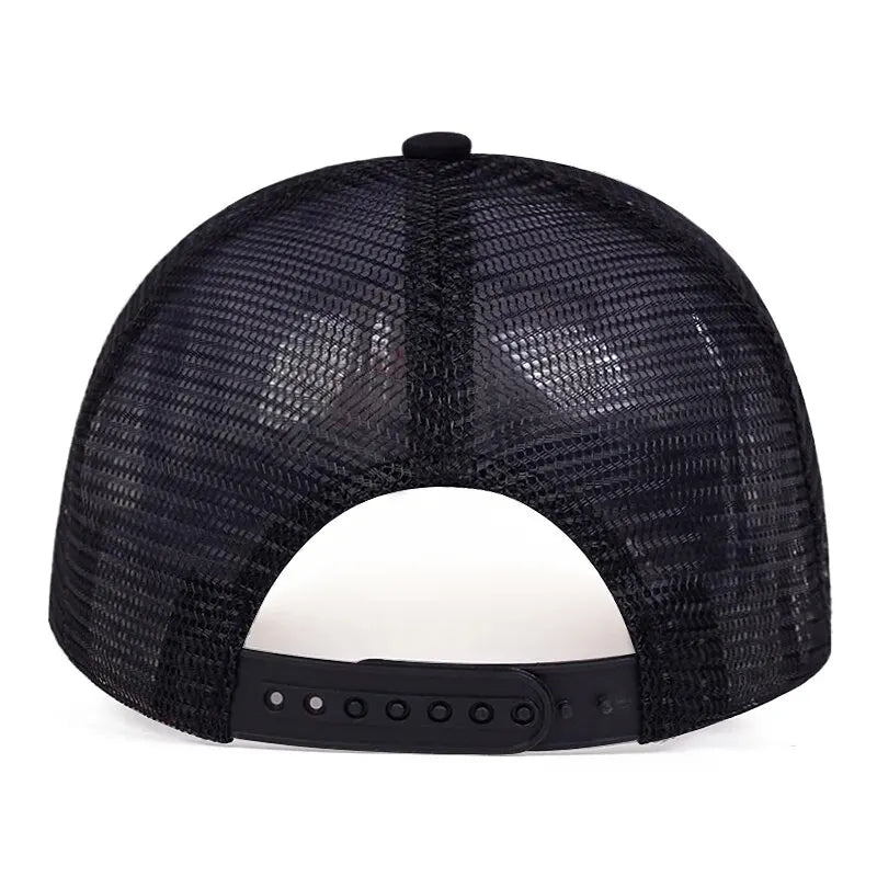 Unisex Skeleton Head Branch Heart Embroidery Baseball Net Caps Spring Summer Outdoor