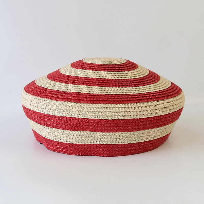 Fashion France Striped Dome Beret Women Sailor Hat