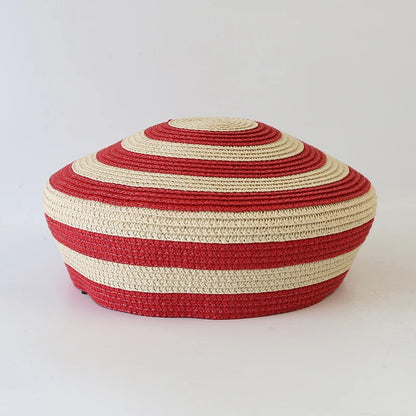 Fashion France Striped Dome Beret Women Sailor Hat