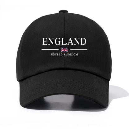 Fashion Casual England Print Baseball Cap Adult Child Minimalist Retro Style Casual Soft Adjustable Perfect As Gift Baseball Cap