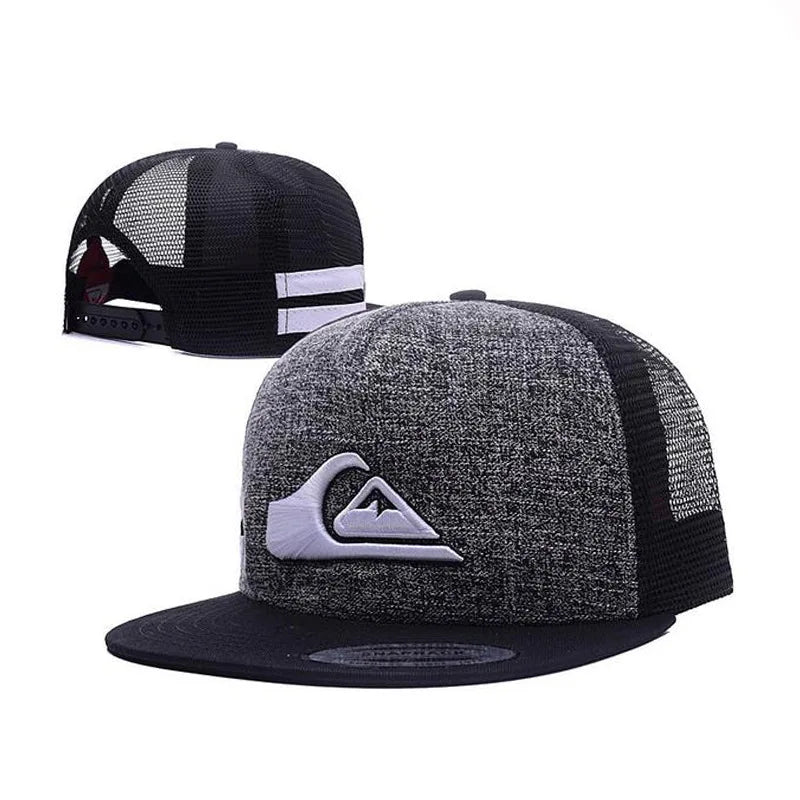 Simple Symbol Triangle Surfing Embroidery Outdoors Snapback Cap Summer