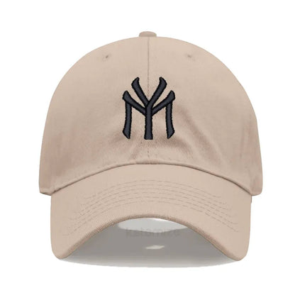 Letter MY Embroidery Baseball Cap Women Men Adjustable