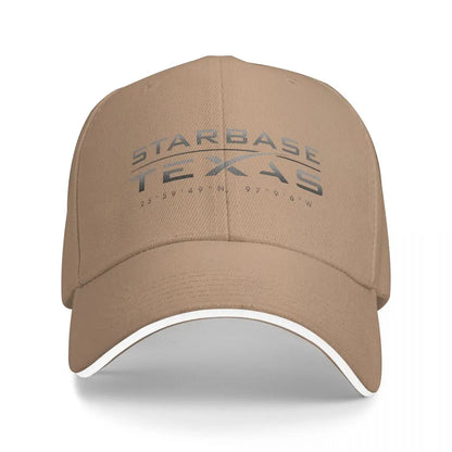 Starbase Texas Boca Chica Art SpaceX Starship Baseball Cap Men