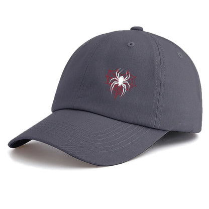 1pc Spider Print Baseball Cap for Adults