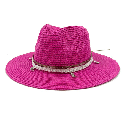 Jazz Straw Hat Men's And Women's Hat Sun Hat Outdoor Anti-UV