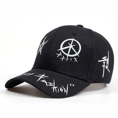 Unisex Eye Graffiti Print Baseball Caps Spring Autumn