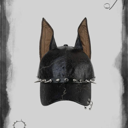 Fashion Punk Doberman Dog Ears Baseball Caps