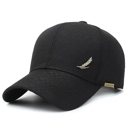 Unisex Feather Embroidery Baseball Caps Spring Autumn
