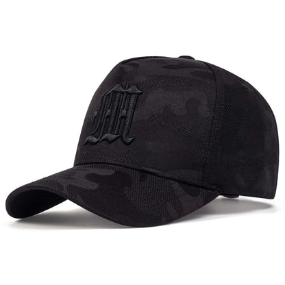 Unisex Gothic Letter M Embroidery Baseball Caps Spring Autumn Outdoor Adjustable Casual Hats Sunscreen Hat