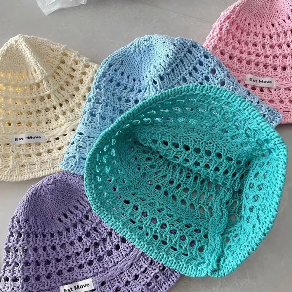 Solid Color Sunscreen Cap Basin Cap Summer Sun Hat