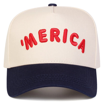 Unisex 'Merica Embroidery Baseball Caps Spring Autumn