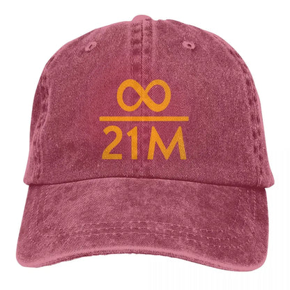 Infinity Divided By 21 Million Bitcoin Baseball Cap