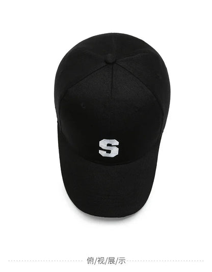 S Embroidery Shade Sunscreen Baseball Cap Outdoor Same Sports Cap Tourism Team Building Baseball Cap