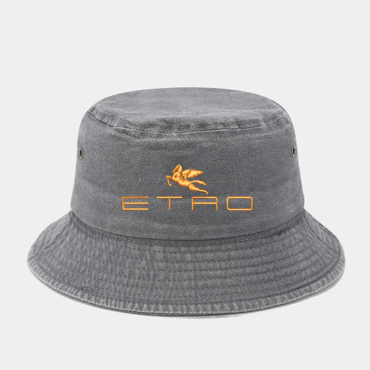 Retro Sunshade Embroidered Fisherman Hat