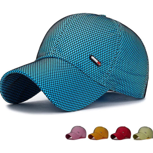 New Men Women Summer Golf Baseball Cap Quick Drying Hats Unisex Breathable Sport