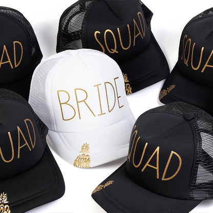 Unisex Casual Baseball Cap Sports Snapback Golf Hat Squad Bride Printing Hip Hop Hats