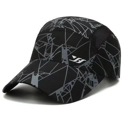 Quick Drying Print Hats Breathable Mesh Baseball Cap