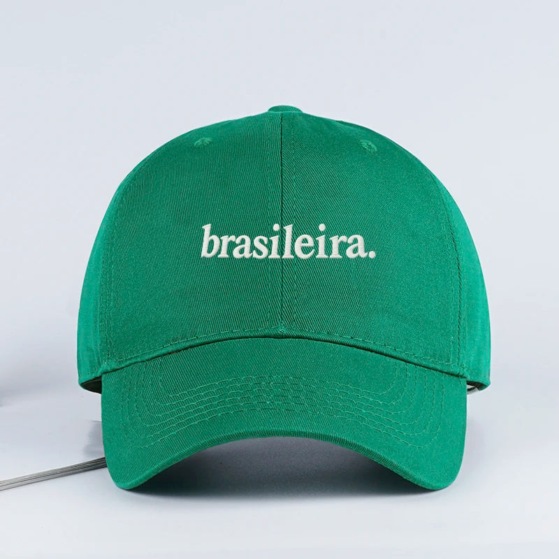 "Brasileira" Embroidered Multi-color Baseball Cap For Men Women