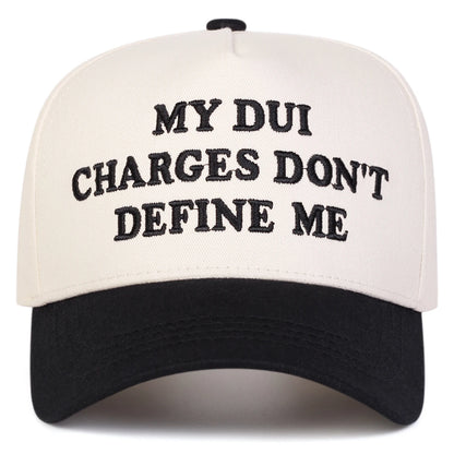 Unisex My Dui Charges Letter Embroidery Baseball Caps Spring Autumn