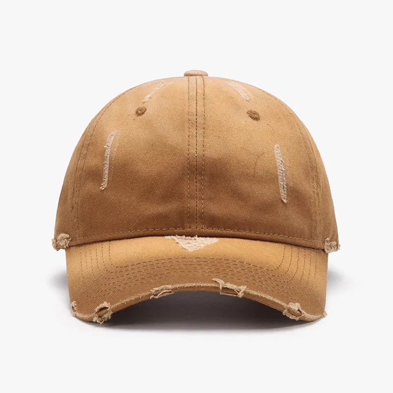 Women's Washed Distressed Baseball Cap For Outdoor Sports