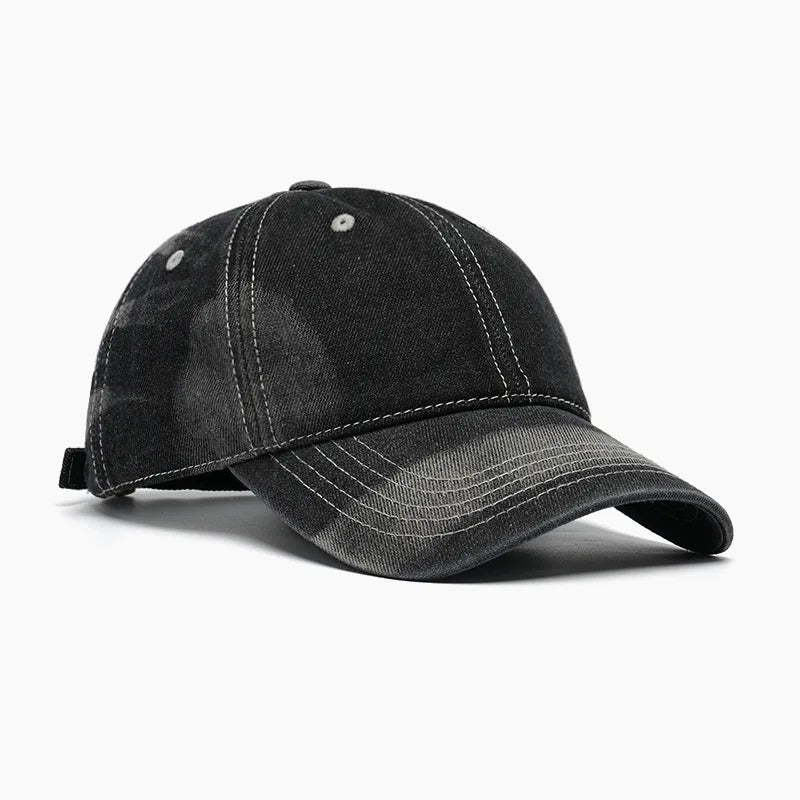 Spring New Camouflage Denim Pure Cotton Baseball Cap