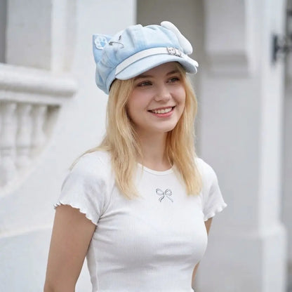 Popular Cat Ears Women's Beret Anime Japanese Style Newsboy Cap