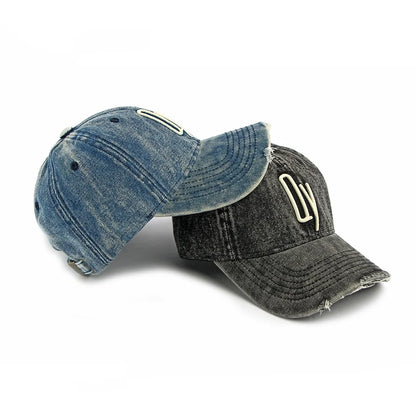 Korean Fashion Washed Denim Baseball Cap Soft Top