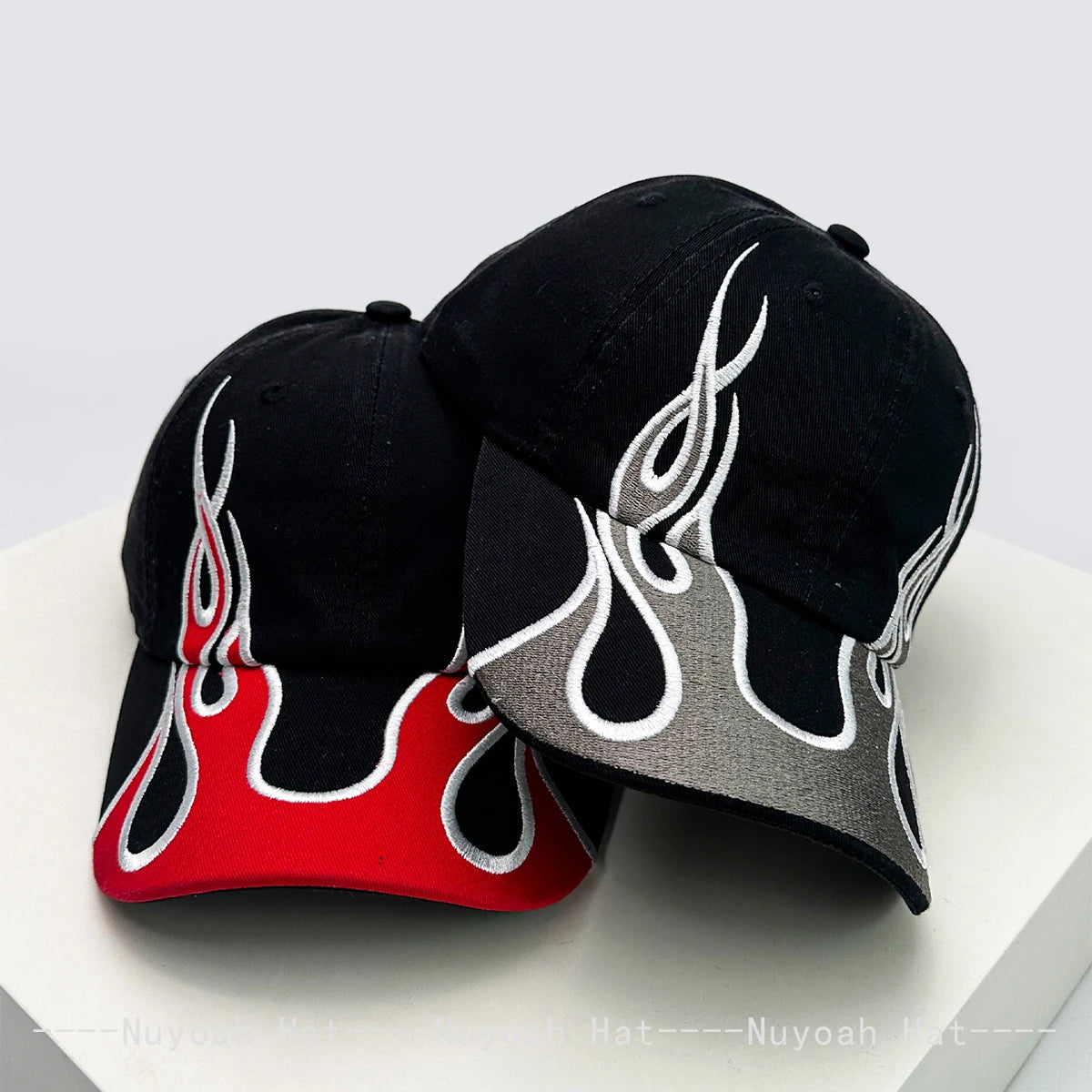 Flame Double-Edged Blade Baseball Hats
