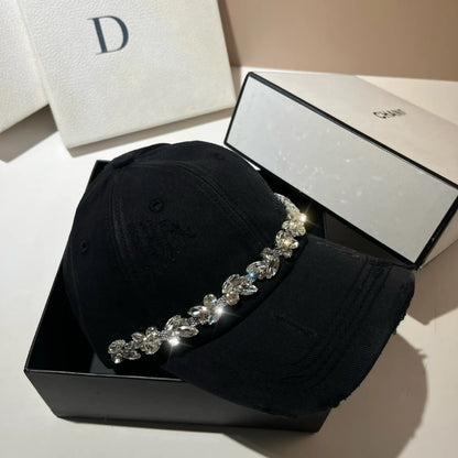 High Quality Fashion Rhinestone Baseball Women's