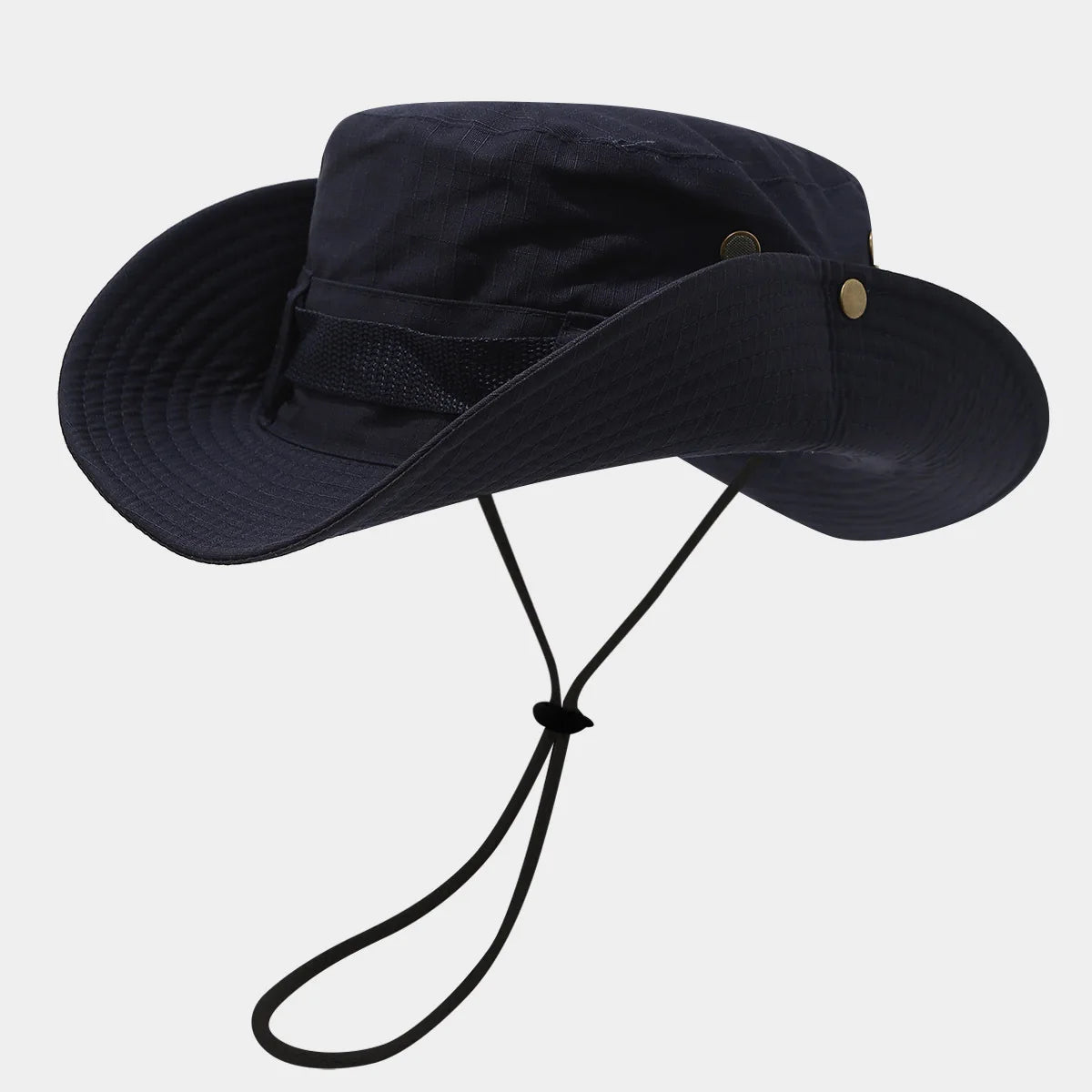 Drawstring Wide Brim Fisherman Hat Men's and Women's Summer