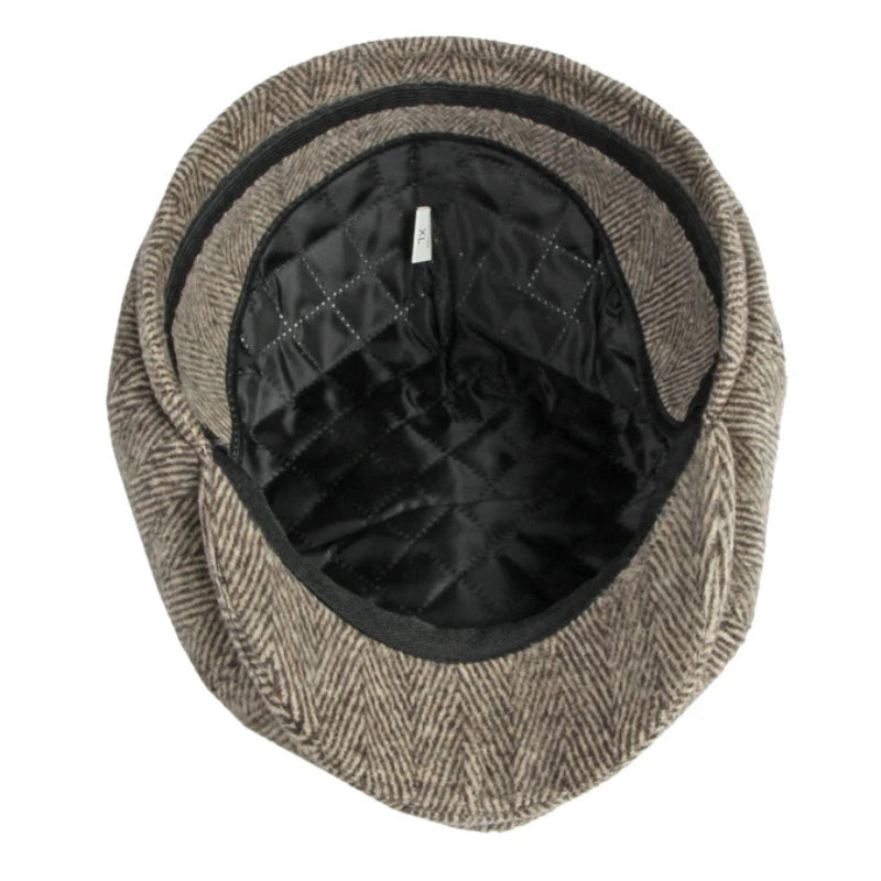 Men Berets Autumn Winter Cap Hat Thick Warm Men Beret Cap Male Vintage