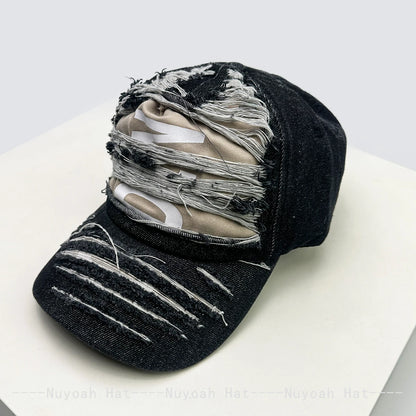 New Men Women American Retro Broken Style Letters Baseball Hats
