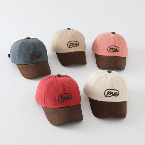 New Autumn Letter Embroidery Baseball Cap Fashion Style Baby Boys Girls Sun Hat Korean Caps Children