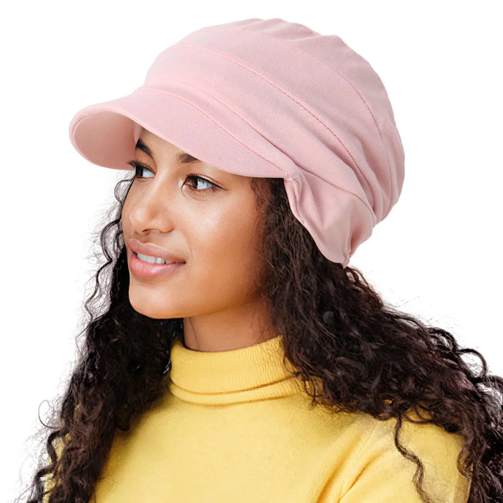 Stylish Breathable Slouch Hat Satin Lined Adjustable