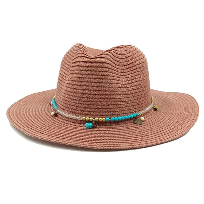 Jazz Straw Hat Men's And Women's Hat Sun Hat Outdoor Anti-UV