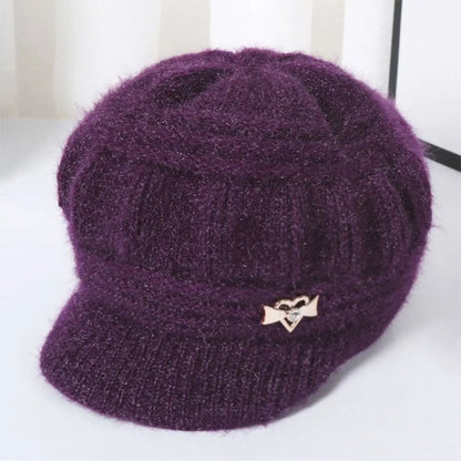 Knitted Knitted Hat Fashion Ear Guard Keep Warm Peaked Cap
