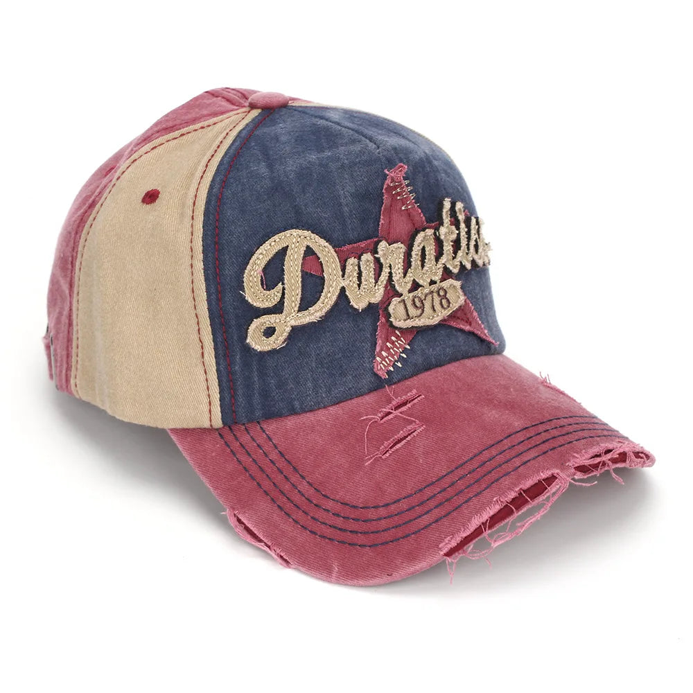 Plaid Washed Baseball Cap - Men's and Women's Hat