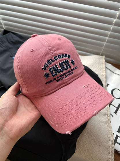 Letter Embroidery Baseball Hat for Men Women