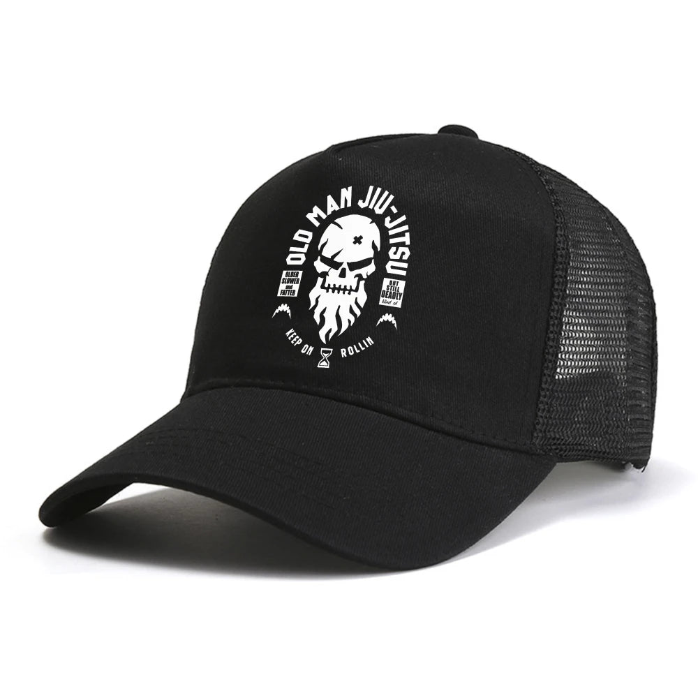 D Old Man Jiu Jitsu Baseball Cap Summer Men