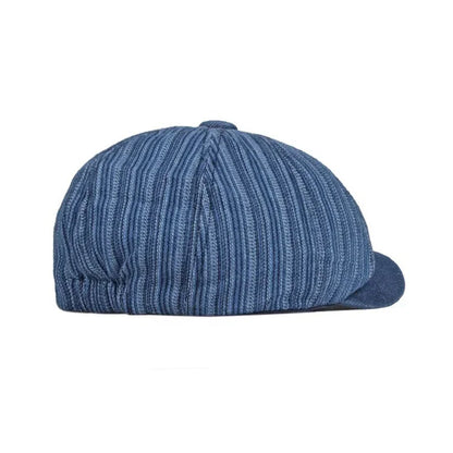 Striped Washed Denim Hats For Men Boinas Newsboy Caps