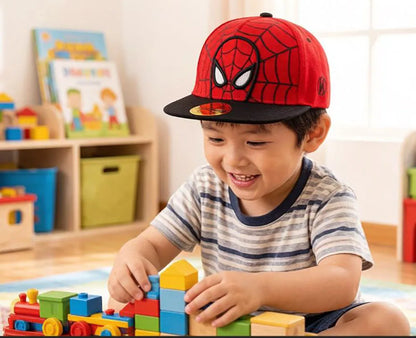 2026 Hot Anime Cartoon Spiderman Hats For Kids