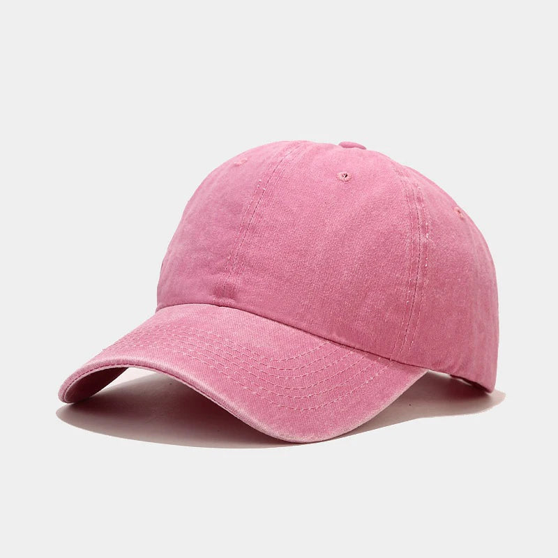 Spring Summer Cap Washed Cotton Baseball Cap Men Women