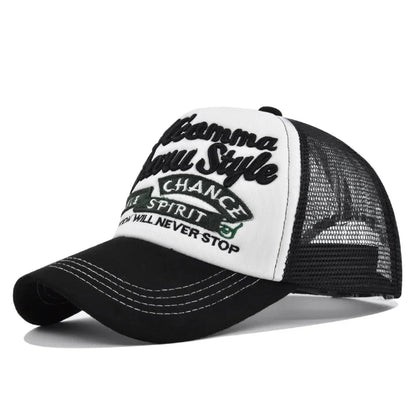 Outdoor Letter Three-Dimensional Embroidered Cotton Baseball Cap